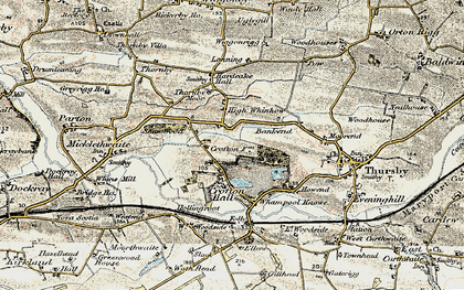 Old map of Crofton in 1901-1904