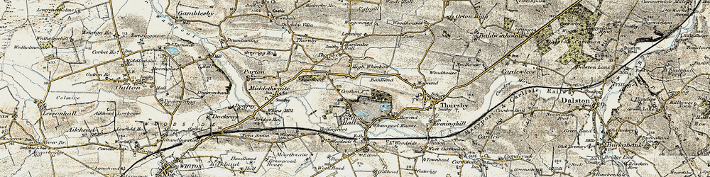 Old map of West Woodside in 1901-1904