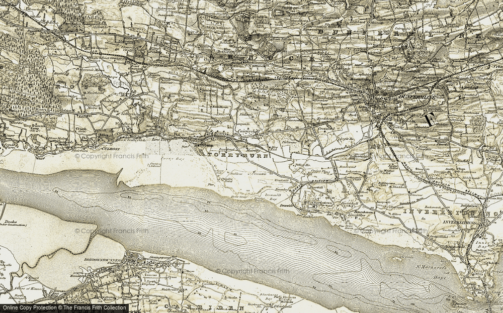 Old Map of Crombie, 1904-1906 in 1904-1906