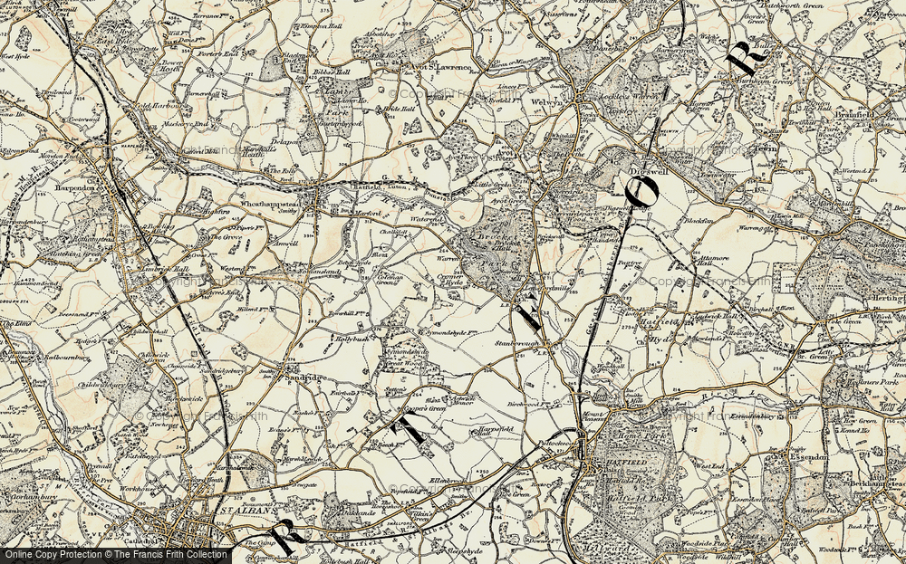 Old Map of Cromer-Hyde, 1898 in 1898
