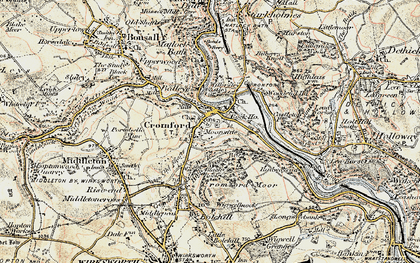 Old map of Cromford in 1902-1903