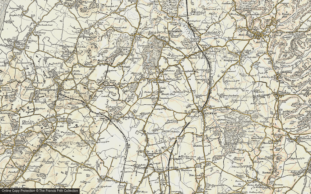 Old Map of Cromhall Common, 1899 in 1899
