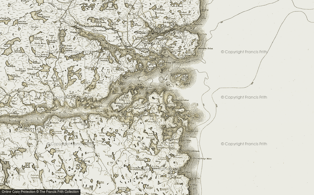 Old Map of Cromor, 1909-1911 in 1909-1911