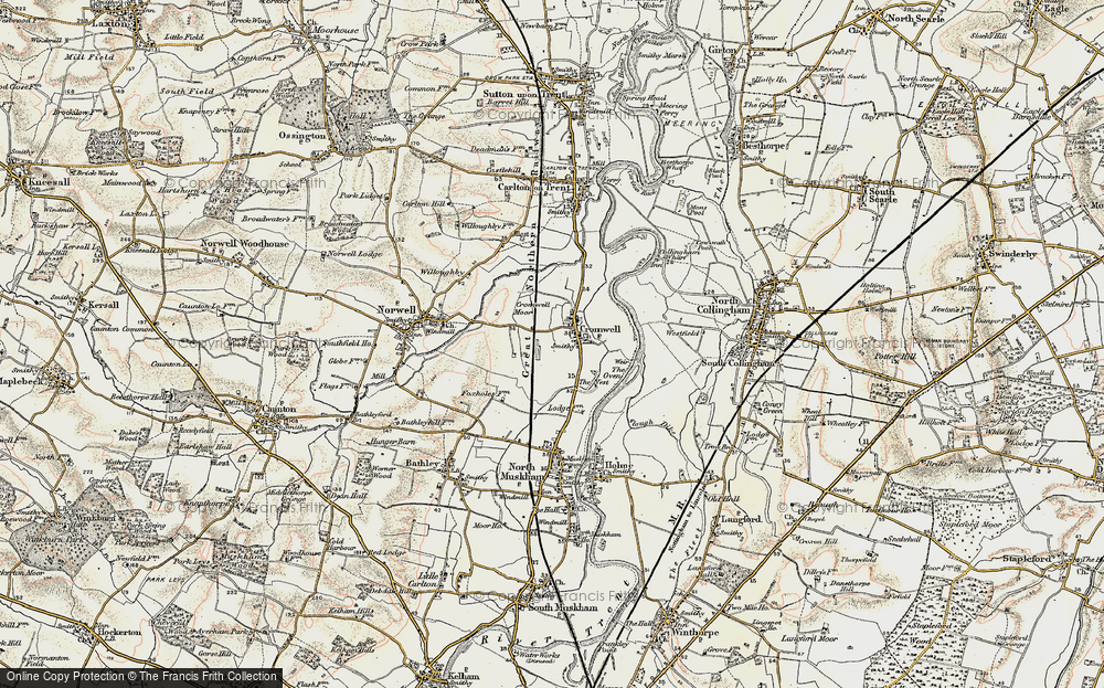 Old Map of Cromwell, 1902-1903 in 1902-1903