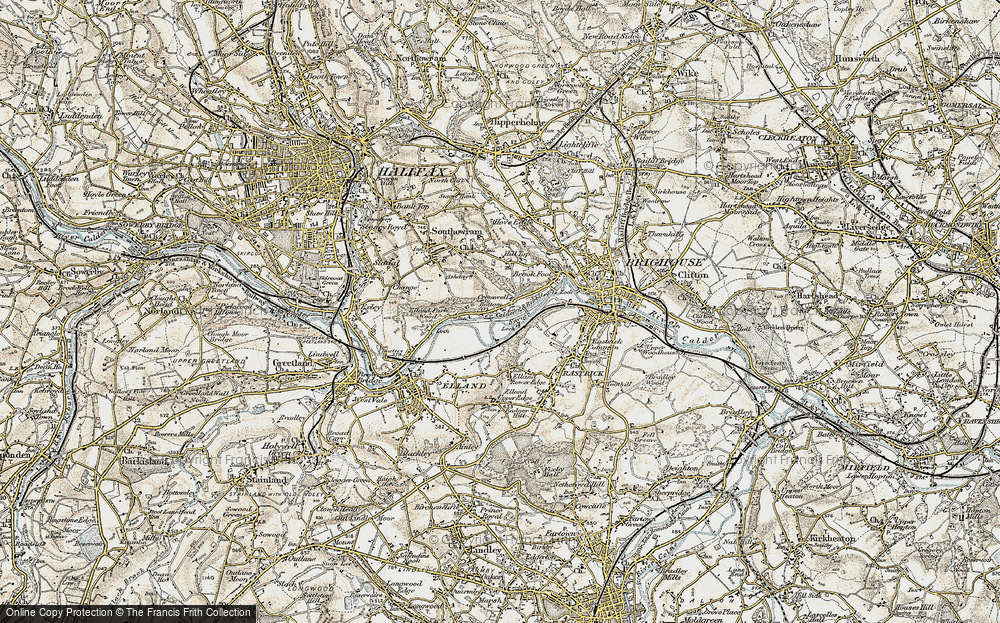 Old Map of Cromwell Bottom, 1903 in 1903