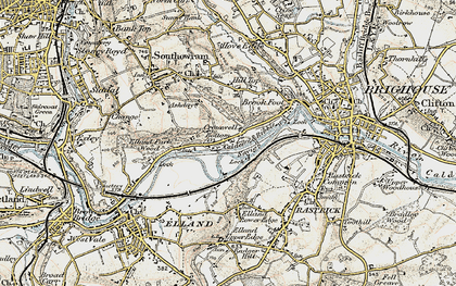 Old map of Cromwell Bottom in 1903