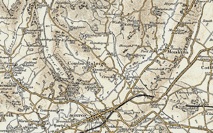 Old map of Crook in 1898-1900
