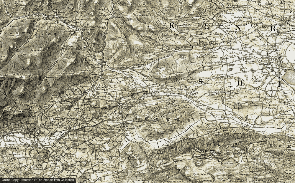 Old Map of Crook of Devon, 1904-1908 in 1904-1908