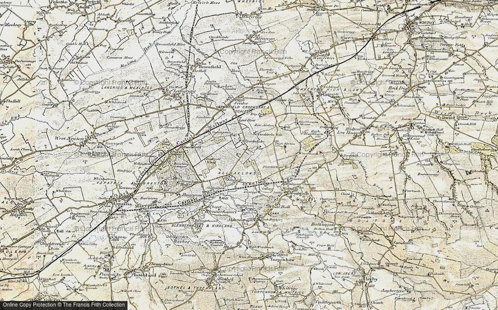 Old Map of Crookdake, 1901-1904 in 1901-1904