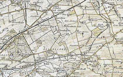 Old map of Crookdake in 1901-1904