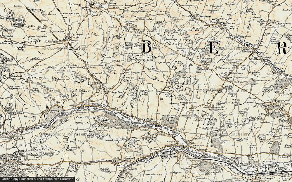 Old Map of Crooked Soley, 1897-1900 in 1897-1900