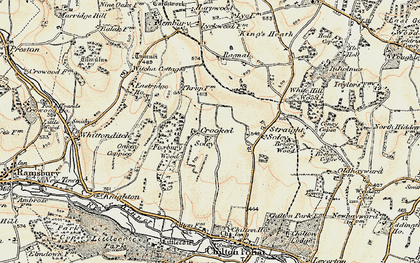 Old map of Crooked Soley in 1897-1900