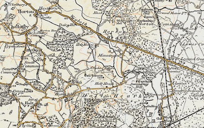 Old map of Crooked Withies in 1897-1909