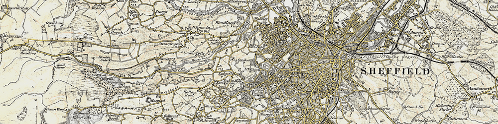 Old map of Crookes in 1903