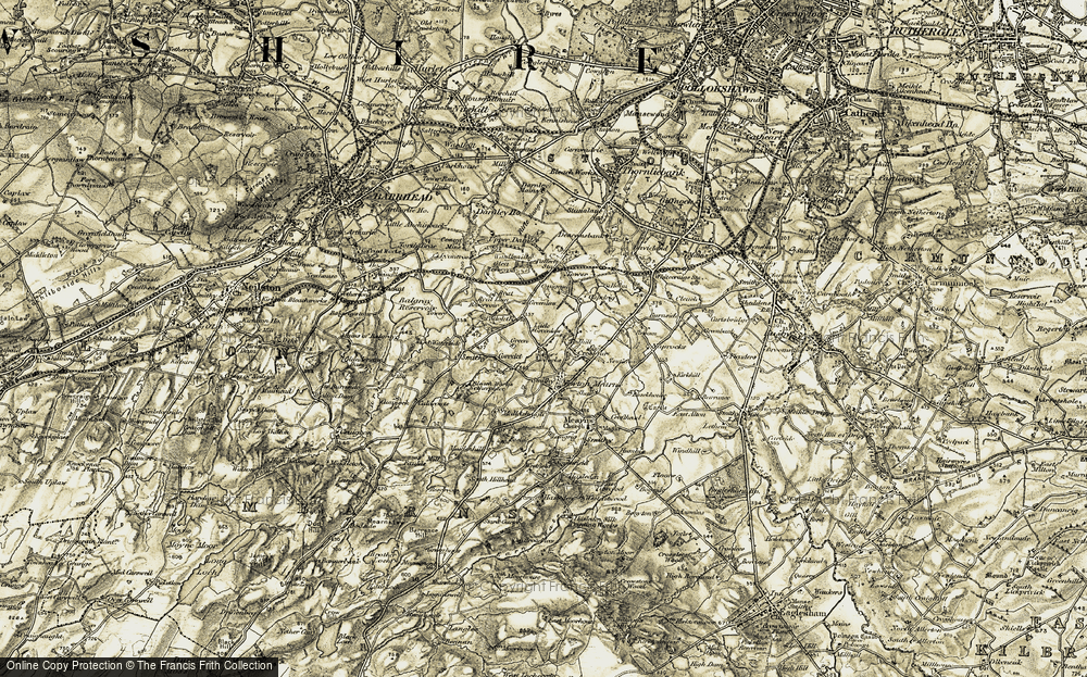 Old Map of Crookfur, 1904-1905 in 1904-1905