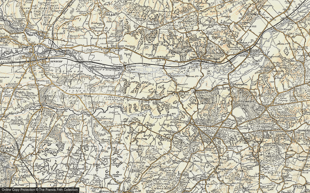 Old Map of Crookham, 1897-1900 in 1897-1900