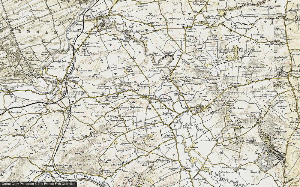 Old Map of Crookham, 1901-1903 in 1901-1903