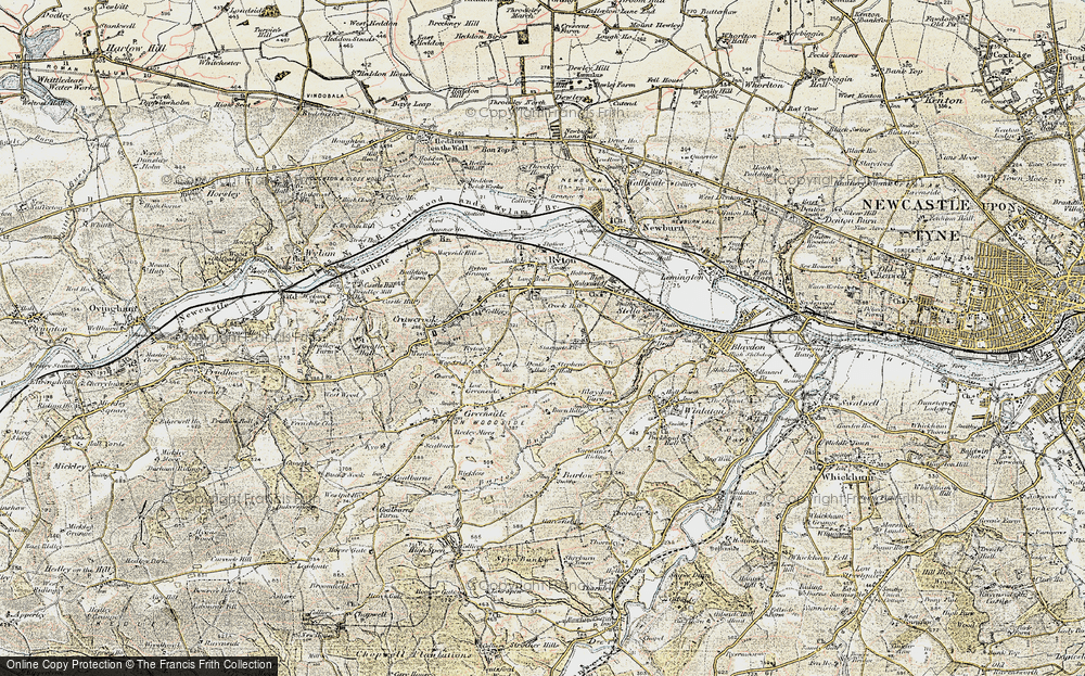 Old Map of Crookhill, 1901-1904 in 1901-1904