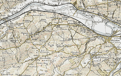 Old map of Crookhill in 1901-1904
