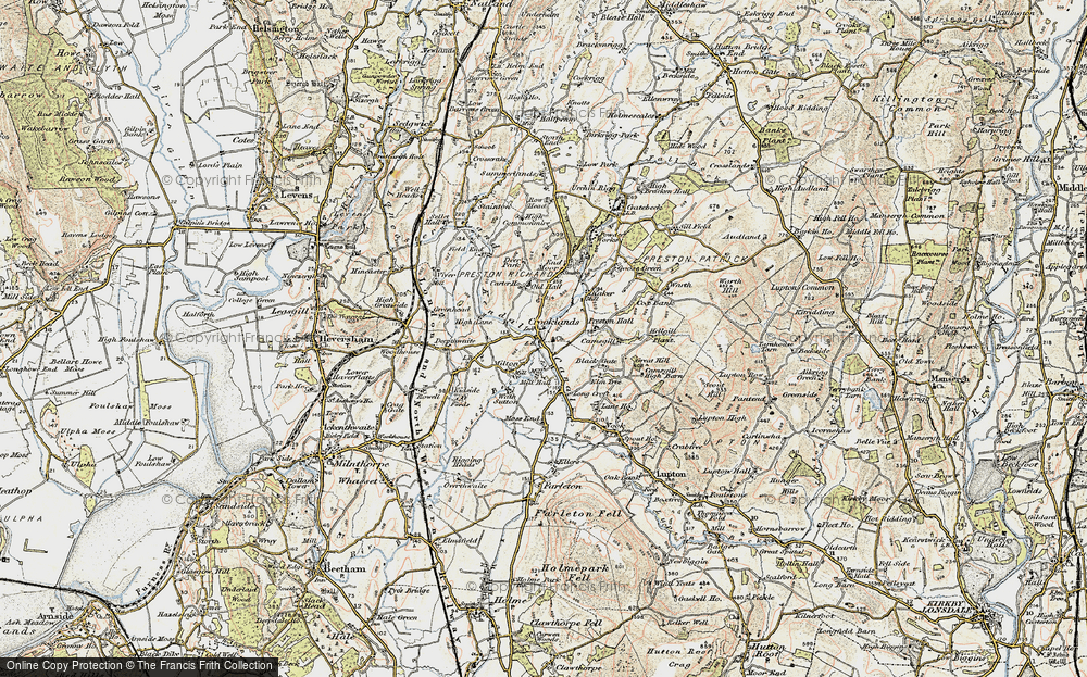 Old Map of Crooklands, 1903-1904 in 1903-1904