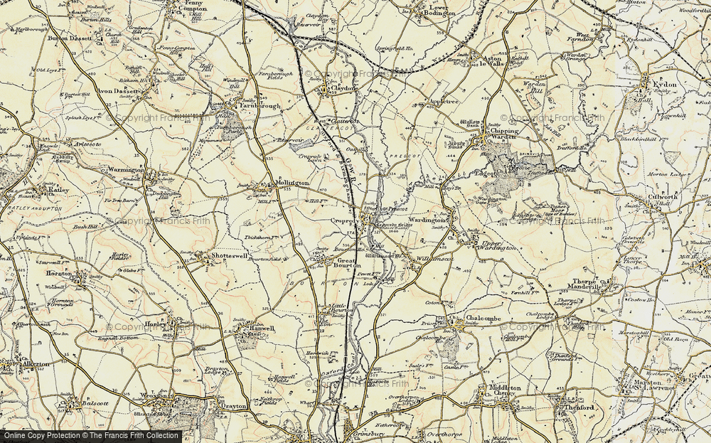 Old Map of Cropredy, 1898-1901 in 1898-1901