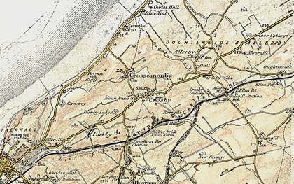 Old map of Crosby in 1901-1905