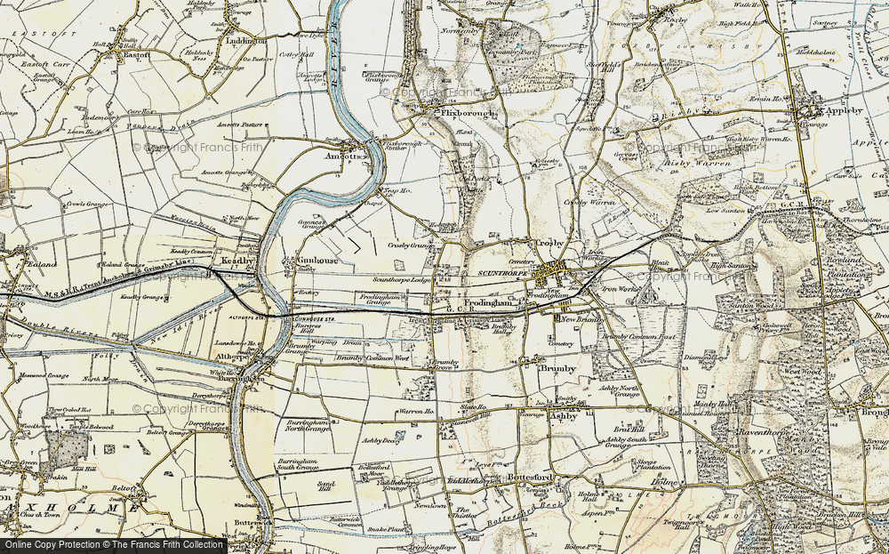 Old Map of Crosby, 1903 in 1903