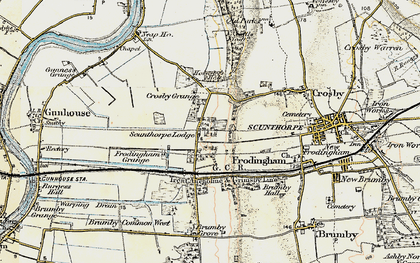 Old map of Crosby in 1903