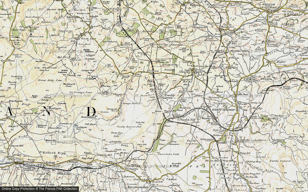 Old Map of Historic Map covering Arklow Hill in 1903-1904