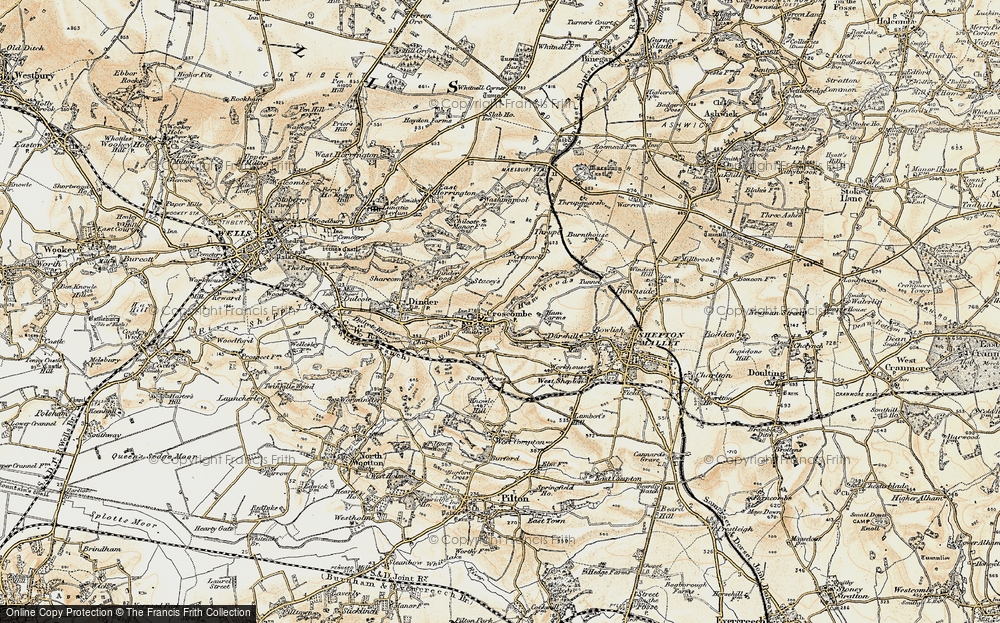 Old Map of Croscombe, 1899 in 1899