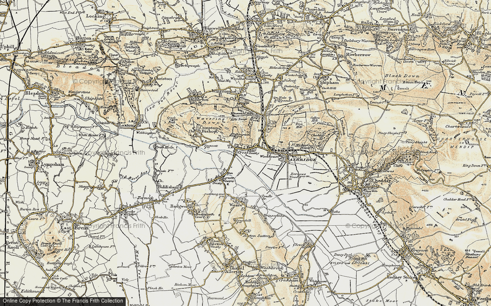 Old Map of Cross, 1899-1900 in 1899-1900