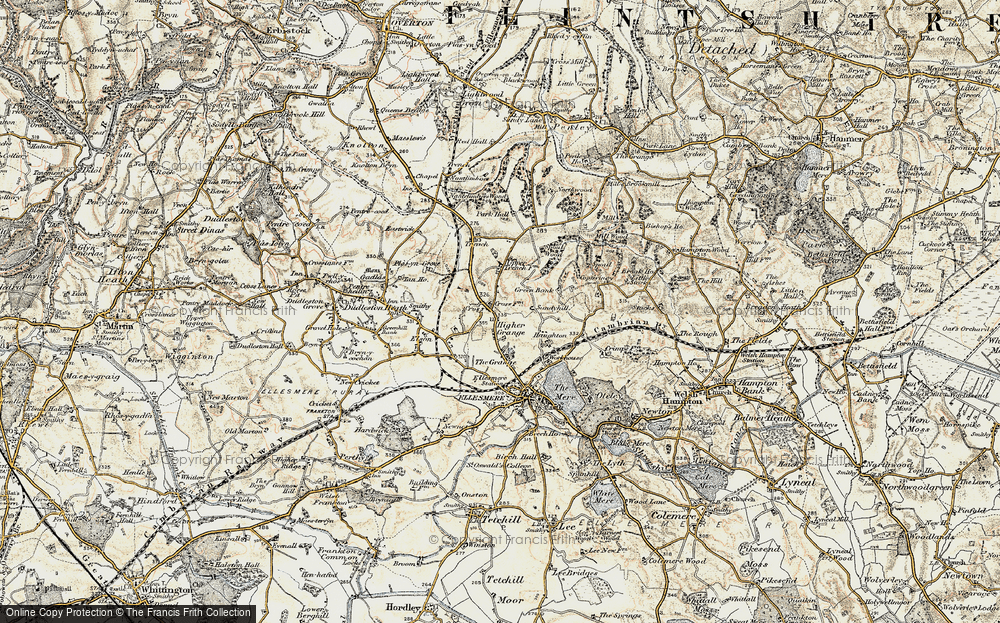 Old Map of Cross, 1902 in 1902