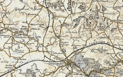 Old map of Cross in 1902