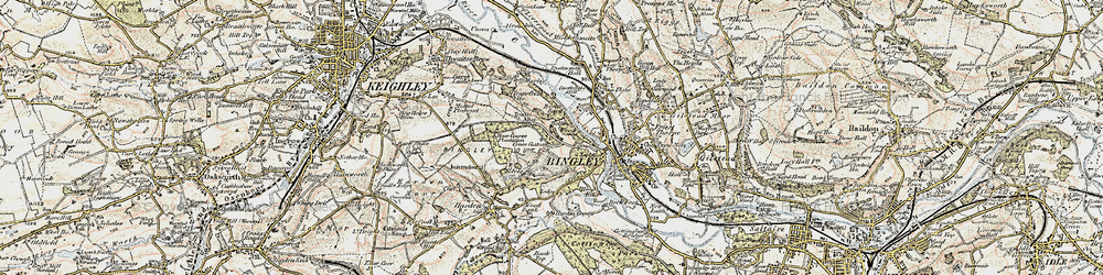 Old map of Cross Gates in 1903-1904