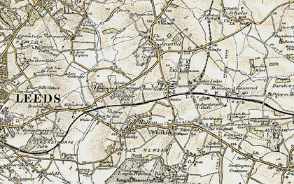 Old map of Cross Gates in 1903-1904