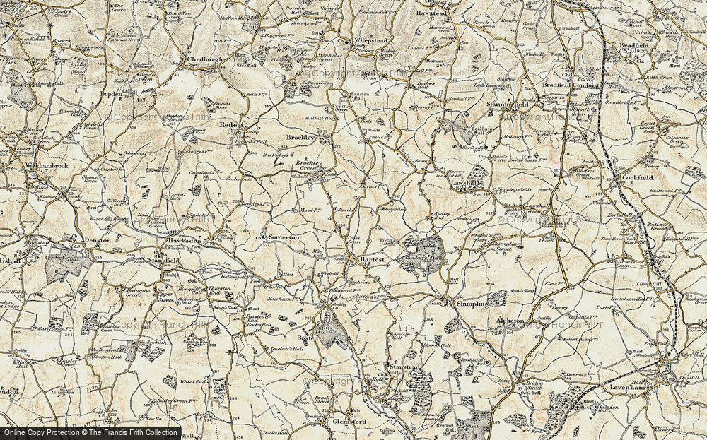 Old Map of Cross Green, 1899-1901 in 1899-1901