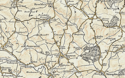 Old map of Cross Green in 1899-1901