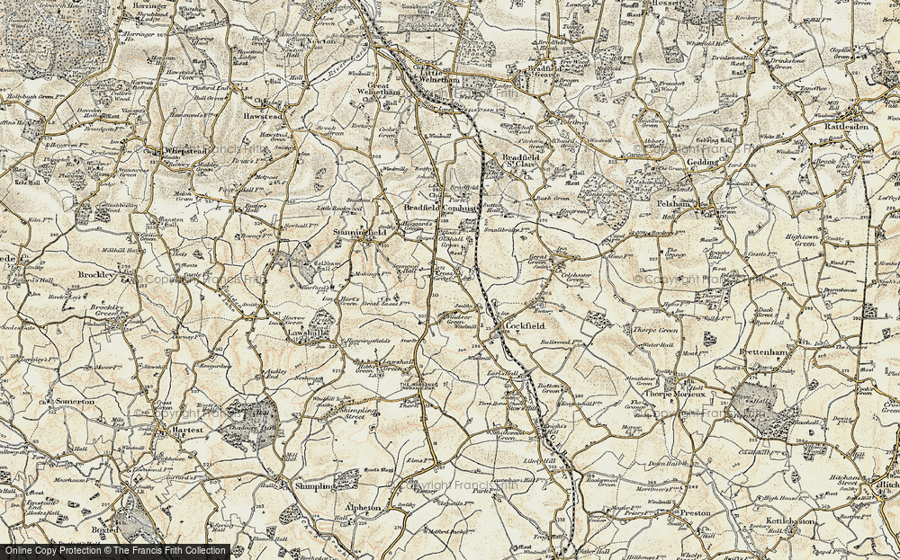 Old Map of Cross Green, 1899-1901 in 1899-1901