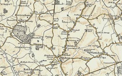 Old map of Cross Green in 1899-1901