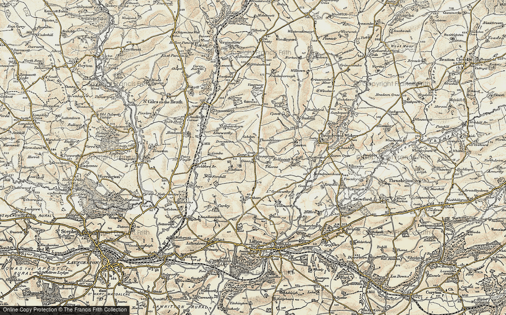 Old Map of Cross Green, 1900 in 1900