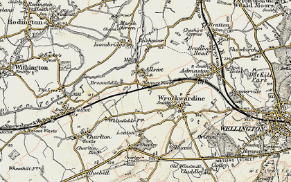 Old map of Cross Green in 1902