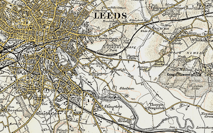 Old map of Cross Green in 1903