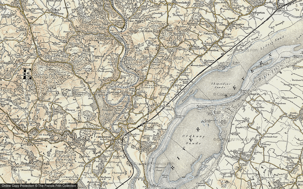 Old Map of Cross Hill, 1899-1900 in 1899-1900