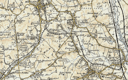 Old map of Cross Hill in 1902