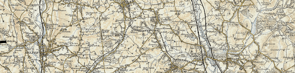 Old map of Cross Hill in 1902