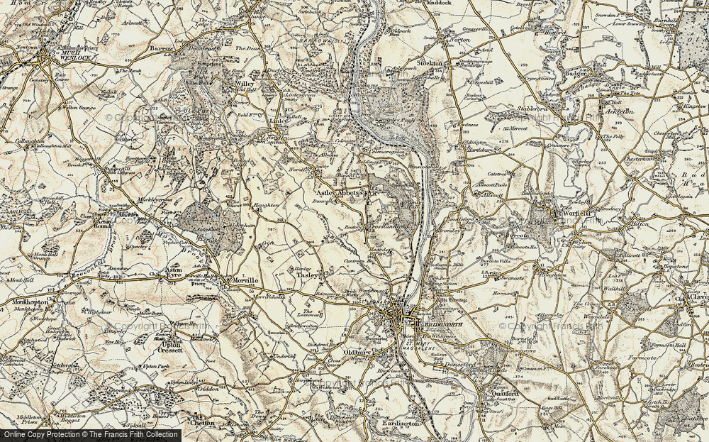 Old Map of Cross Lane Head, 1902 in 1902