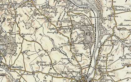 Old map of Cross Lane Head in 1902