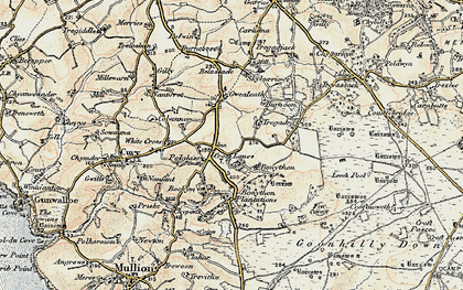 Old map of Bonython Manor in 1900