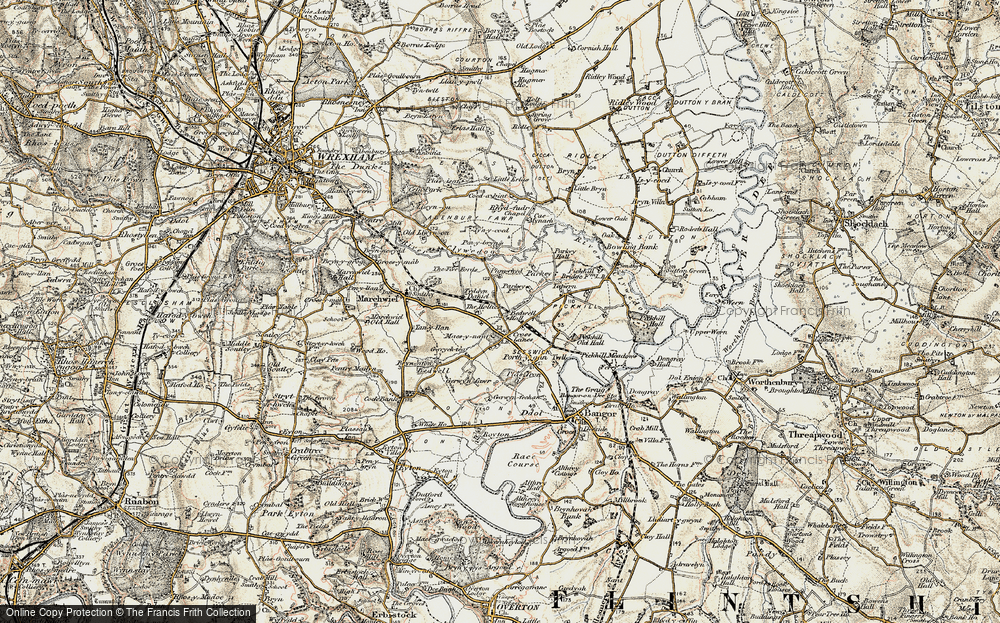Old Map of Cross Lanes, 1902 in 1902
