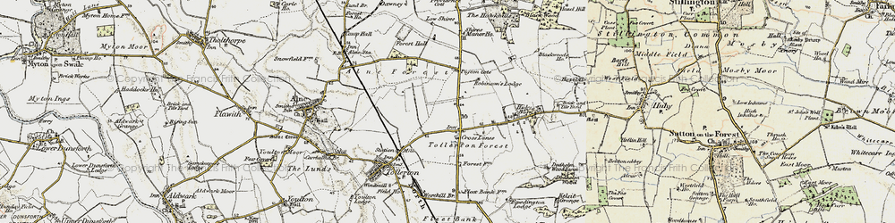 Old map of Dodholm Wood in 1903-1904